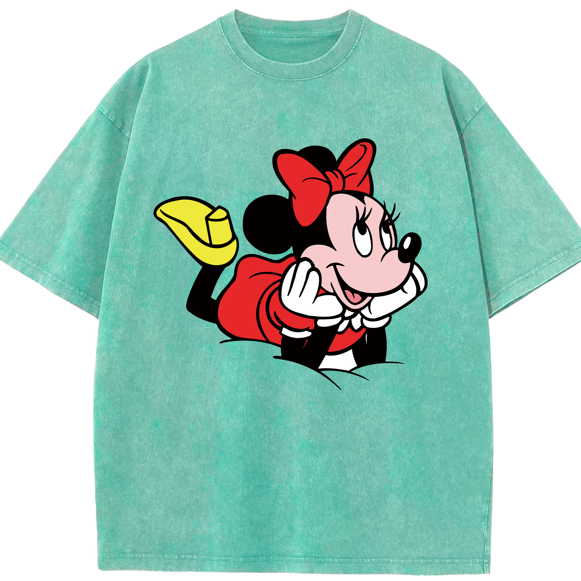 （画像用） ミッキーマウス Mickey Mouse 綿100% ヴィンテージ風 半袖Tシャツ（フロントプリント）